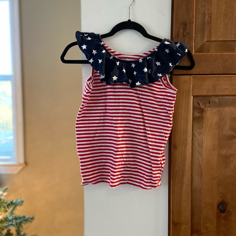 Red, white & blue shirt